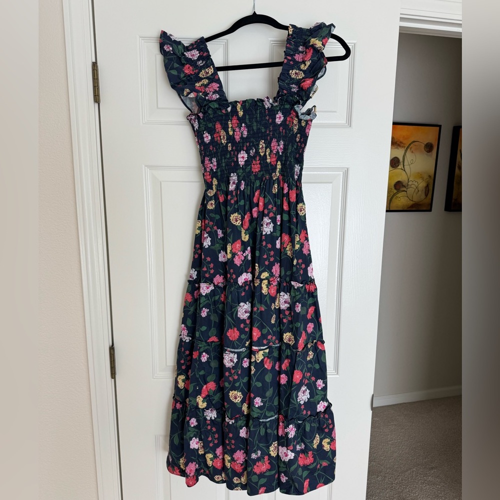 Hill House The Ellie Nap Dress in Navy Multi Peony Bouquet, size Small - Picture 10 of 13